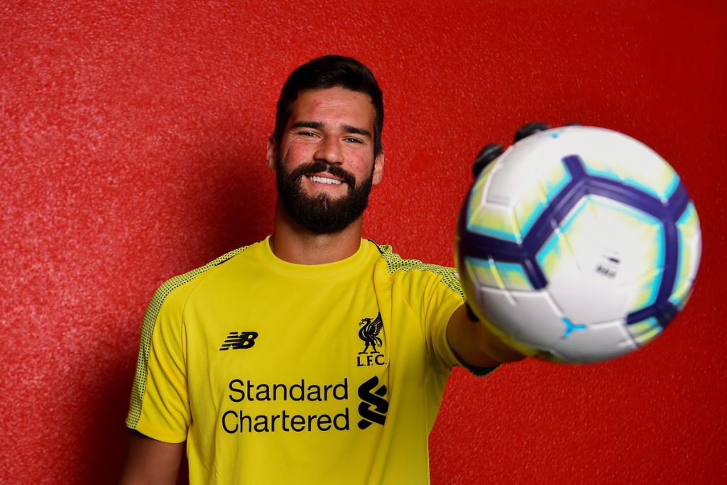 goalkeeper Alisson makes Liverpool switch