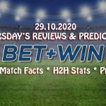 Match Facts, H2H & Predictions 29.10.2020
