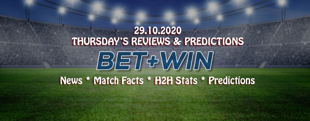Match Facts, H2H & Predictions 29.10.2020