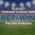Free daily predictions 25 03 2021