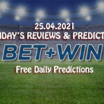 Free daily predictions 25 04 2021