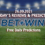 Free daily predictions 26 09 2021